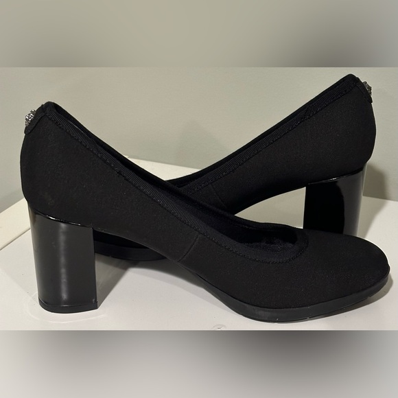 Anne Kline Black Flex Carol Pump  Slip Ons Fabric plush padded insole, Sz 6.5. - Picture 2 of 12